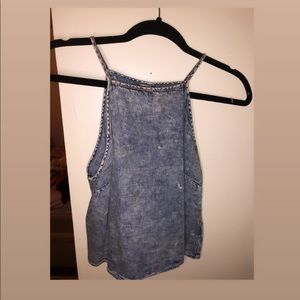 DENIM HALTER TOP